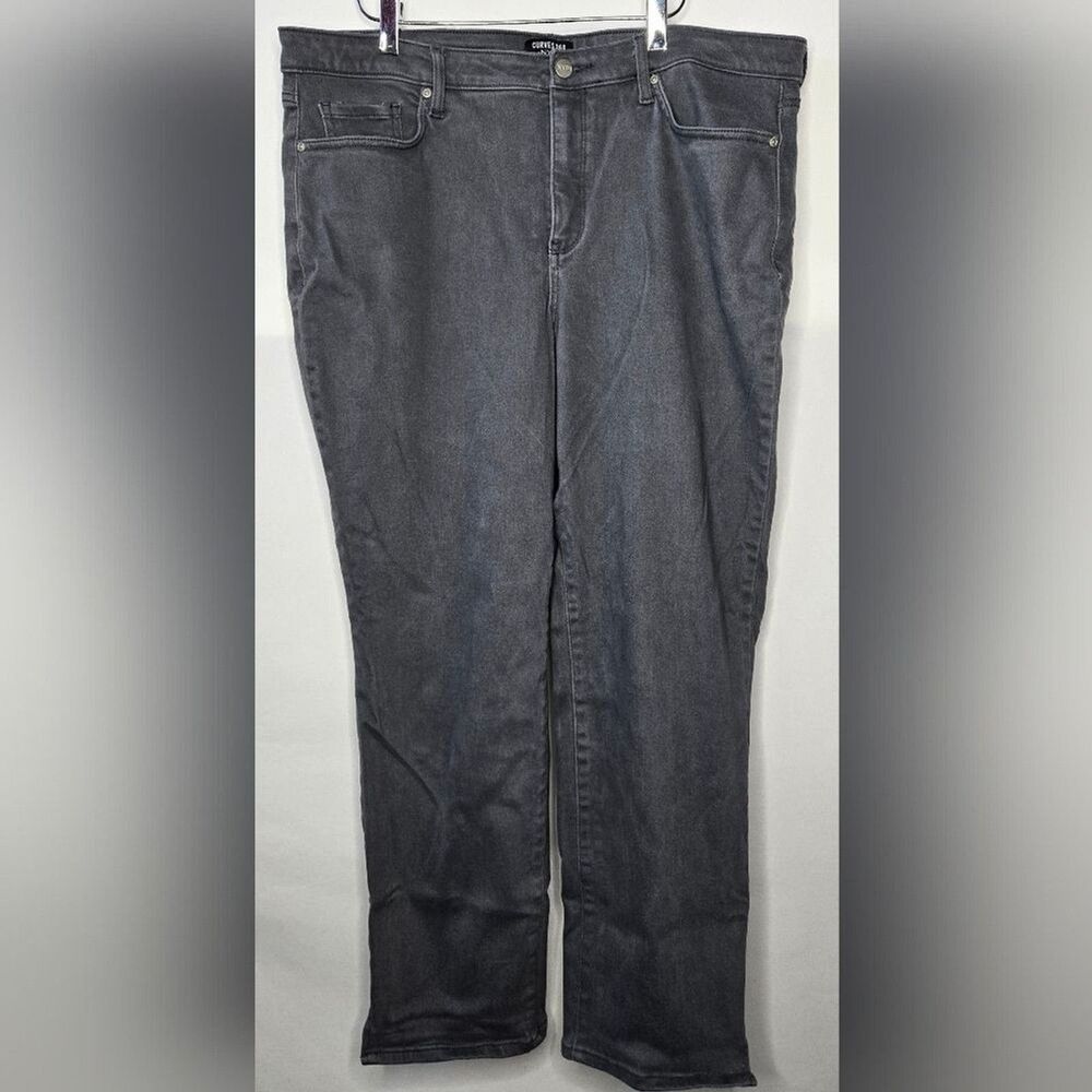 Women's Curve 360 NYDJ Soft Gray Jeans Women's Size 16 Color Dusk